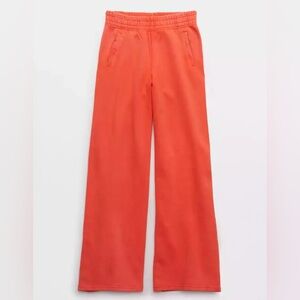 Offline by Aerie Throwback Fleece Wide Leg Soft Sweatpants